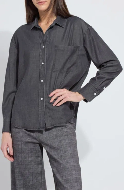 Lyssé Lysse Lunette St. Chambray Button-up Shirt In Gray