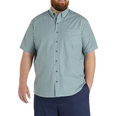 Harbor Bay By Dxl Big & Tall Easy-care Check Sport Shirt