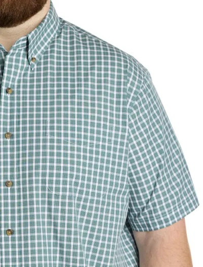 Harbor Bay By Dxl Big & Tall Easy-care Check Sport Shirt