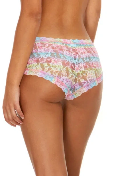 Hanky Panky Print Signature Lace Boyshorts In Multi