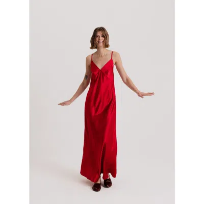 Alas 100 Silk Slip Maxi Dress