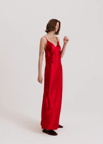 Alas 100 Silk Slip Maxi Dress