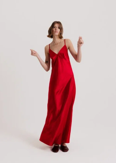 Alas 100 Silk Slip Maxi Dress