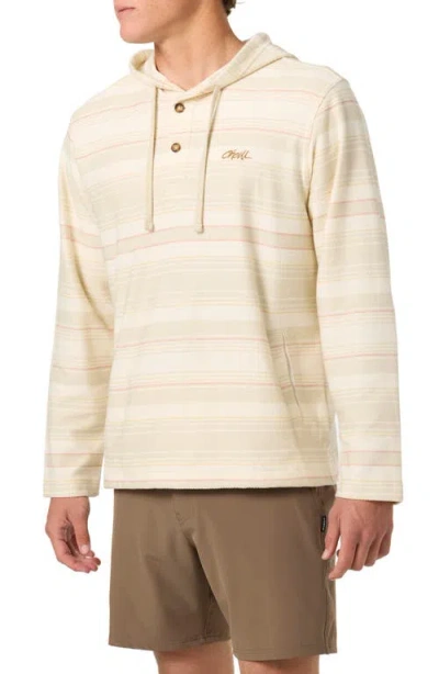 O'neill Bavaro Blanket Stripe Hoodie In Neutral