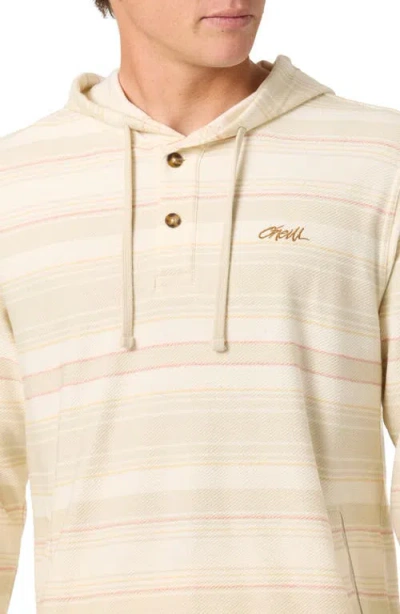 O'neill Bavaro Blanket Stripe Hoodie In Neutral