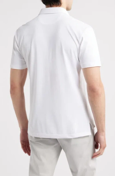 Johnnie-o Stevie Performance Polo In White