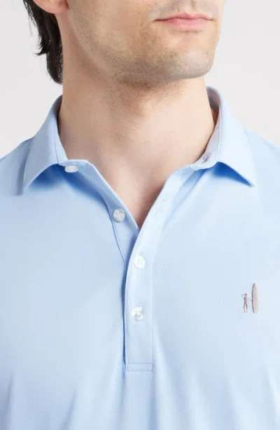 Johnnie-o Stevie Performance Polo In Blue