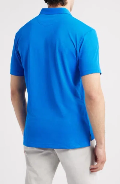 Johnnie-o Stevie Performance Polo In Blue