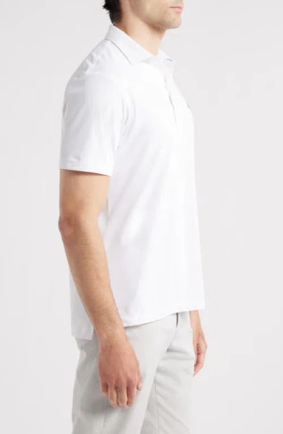 Johnnie-o Stevie Performance Polo In White