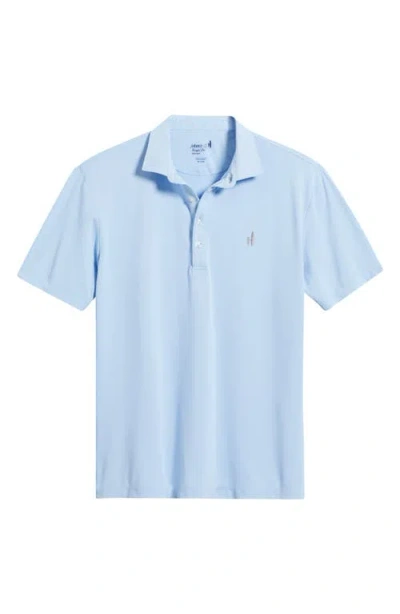 Johnnie-o Stevie Performance Polo In Blue