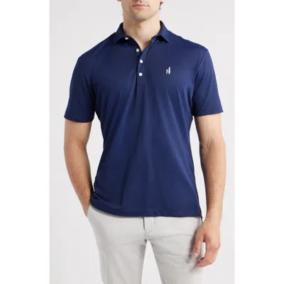 Johnnie-o Stevie Performance Polo In Blue