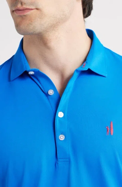 Johnnie-o Stevie Performance Polo In Blue