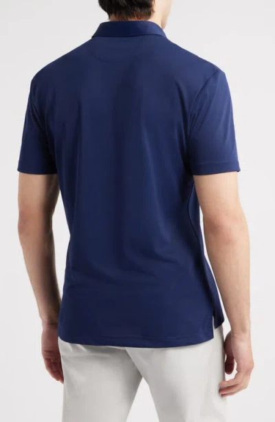 Johnnie-o Stevie Performance Polo In Blue