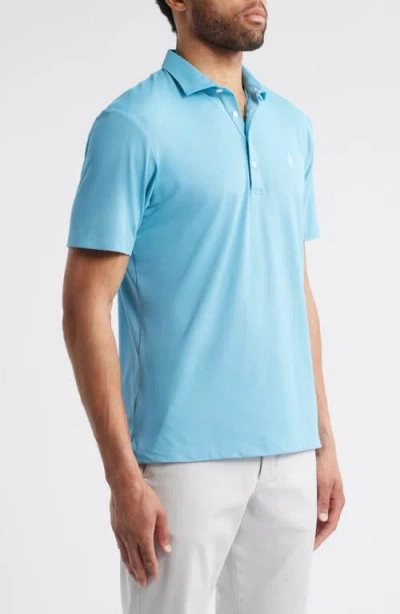 Johnnie-o Stevie Performance Polo In Blue
