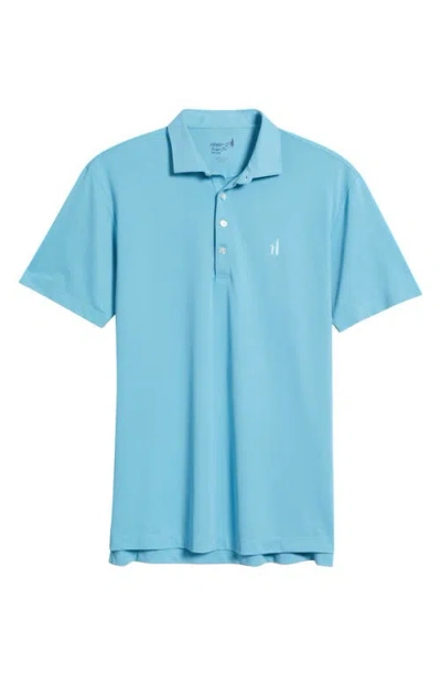 Johnnie-o Stevie Performance Polo In Blue