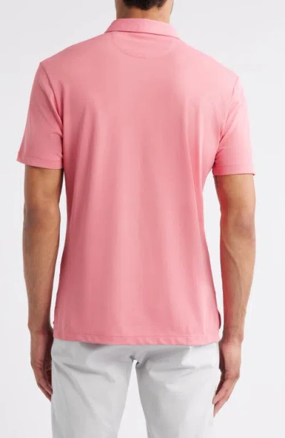 Johnnie-o Stevie Performance Polo In Purple