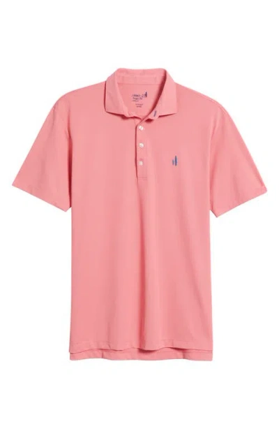Johnnie-o Stevie Performance Polo In Purple