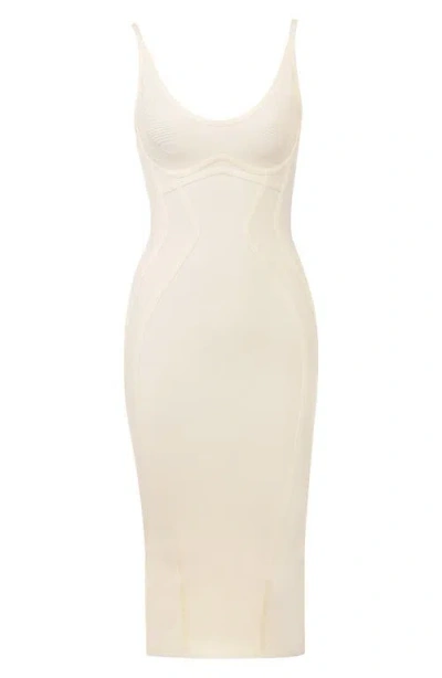 House Of Cb The Hourglass Bandage Midi Dress In White | ModeSens