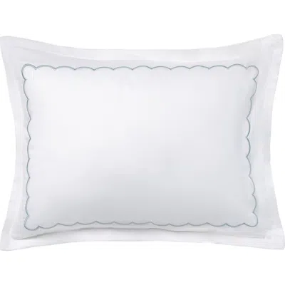 Domani Home Scallop Standard Hotel Pillow Sham In White