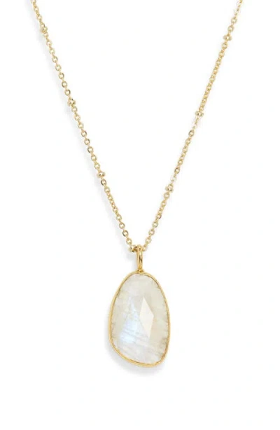 Ki-ele Savannah Moonstone Pendant Necklace