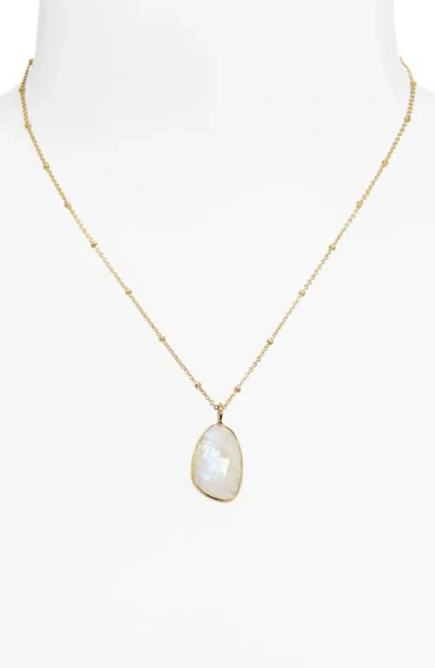 Ki-ele Savannah Moonstone Pendant Necklace