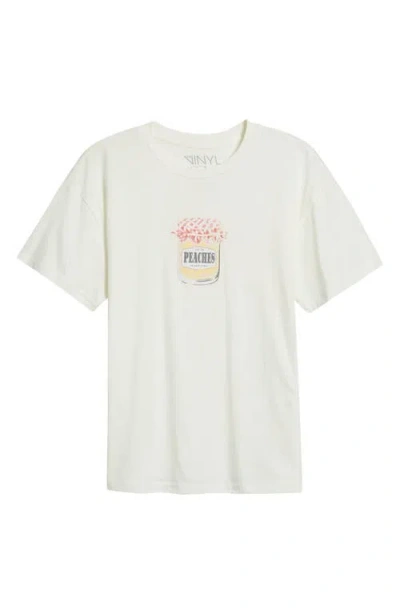 Vinyl Icons Peaches Graphic T-shirt In White