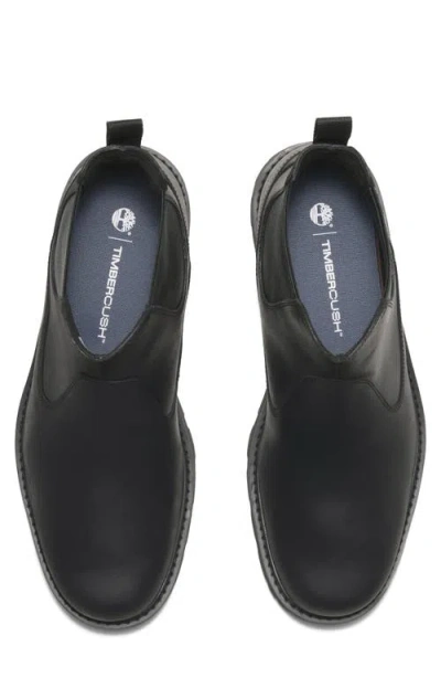 Timberland Black Nubuc Leather Boot In Black