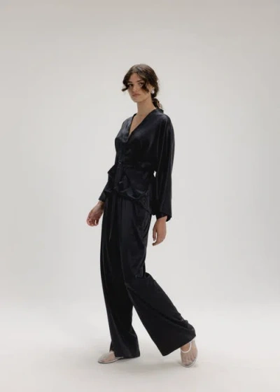 Alas Silk Wide Leg Pants