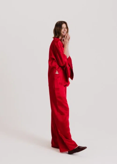 Alas Silk Wide Leg Pants