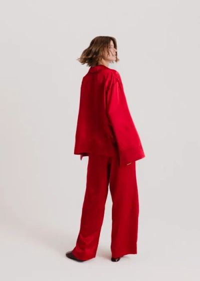 Alas Silk Wide Leg Pants