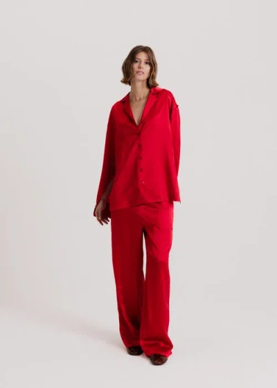 Alas Silk Wide Leg Pants
