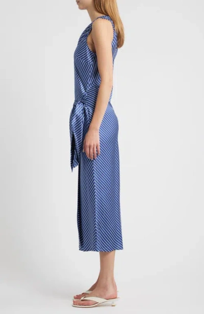 Rails Cairo Tie Waist Sleeveless Satin Midi Dress