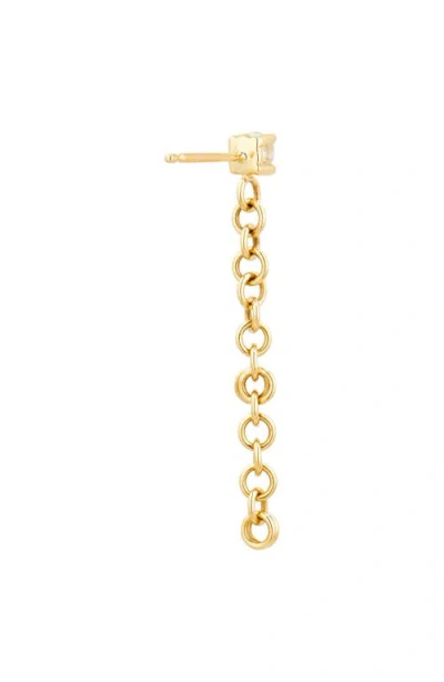 Spinelli Kilcollin Anaka Diamond Stud Single Linear Drop Earring