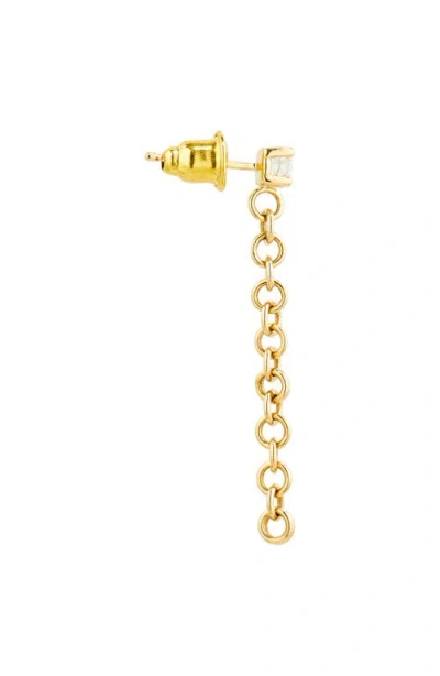 Spinelli Kilcollin Anaka Diamond Stud Single Linear Drop Earring