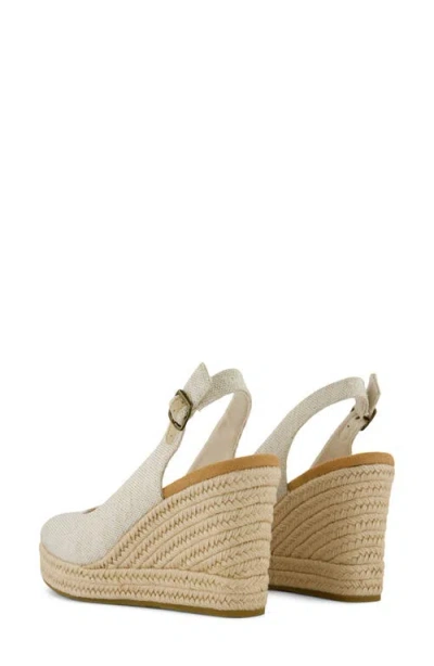 Toms Camilla Slingback Espadrille Peep Toe Platform Wedge Sandal In Multi