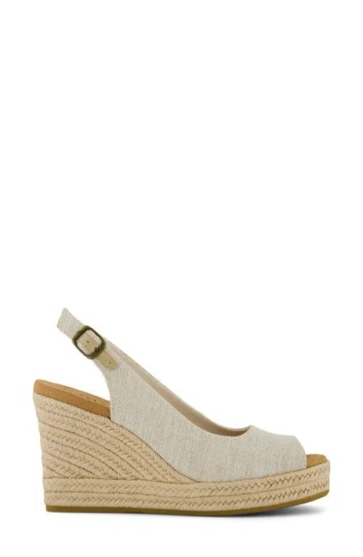 Toms Camilla Slingback Espadrille Peep Toe Platform Wedge Sandal In Multi
