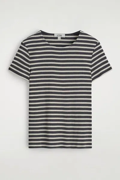 Cos Shrunken Slim Ribbed T-shirt