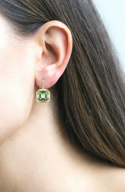 Goshwara Women's Gossip 18k Yellow Gold, Prasiolite, & 0.09 Tcw Diamond Drop Earrings