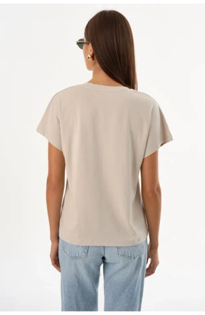 Lamarque Nerea | Jersey V Neck Tee In Neutral