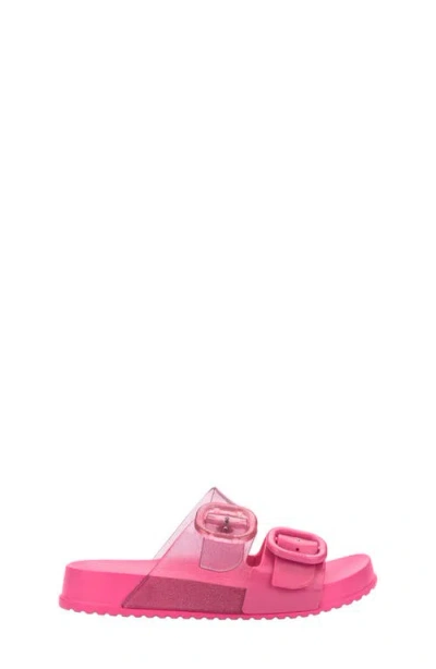 Mini Melissa Kids' Mini Cozy Slide Sandal In Pink