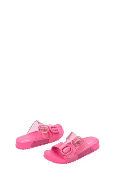 Mini Melissa Kids' Mini Cozy Slide Sandal In Pink