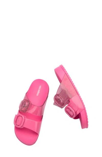 Mini Melissa Kids' Mini Cozy Slide Sandal In Pink