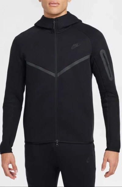 Nike Tech Windrunner Zip Hoodie In Black