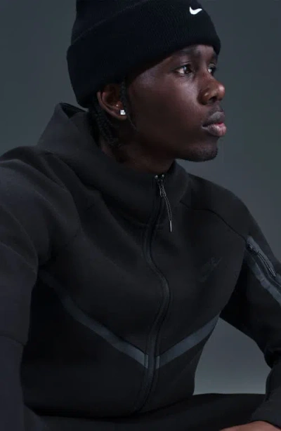 Nike Tech Windrunner Zip Hoodie In Black