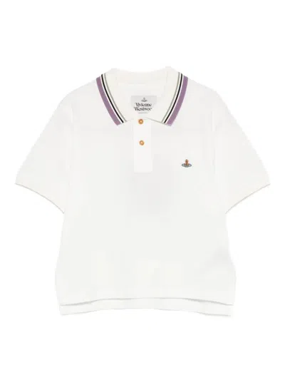 Vivienne Westwood Ribbed Collar Short Sleeves Top