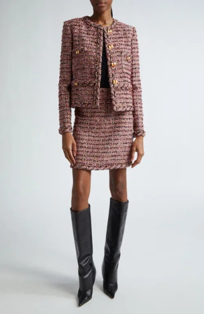 St John St. John Collection Metallic Eyelash Tweed Jacket