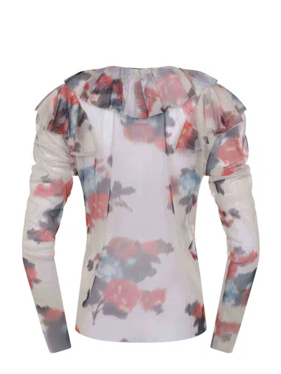 Philosophy By Lorenzo Serafini Blouse Philosophy Made From Tulle.