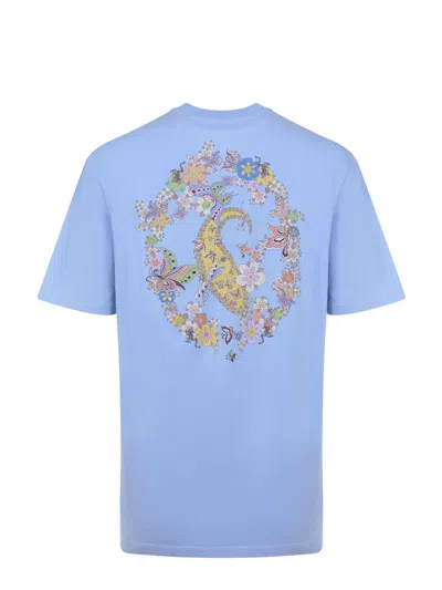 Etro T Shirt Made Of Cotton. In Blue
