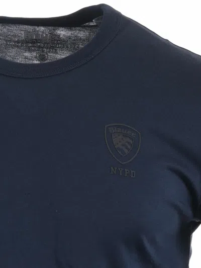 Blauer Cotton T Shirt In Blue