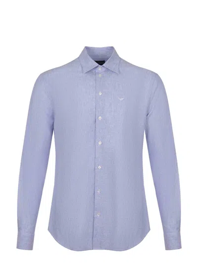 Emporio Armani Shirt Made Of Linen Blend.